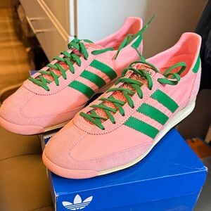 adidas Pink and Green Retro Women's Sneakers